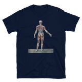 Jean-Baptiste Marc Bourgery - Muscles of the human body anterior view, 半袖ユニセックスTシャツ