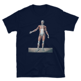 Jean-Baptiste Marc Bourgery - Muscles of the human body posterior view, 半袖ユニセックスTシャツ