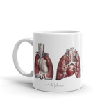 Jean-Baptiste Marc Bourgery, heart and lung, vessels マグカップ（白）