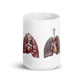 Jean-Baptiste Marc Bourgery, heart and lung, vessels マグカップ（白）