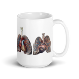 Jean-Baptiste Marc Bourgery, heart and lung, vessels マグカップ（白）